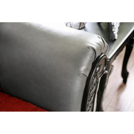  Furniture of America Midleton Stationary Leatherette Sofa SM7440-SF IMAGE 3