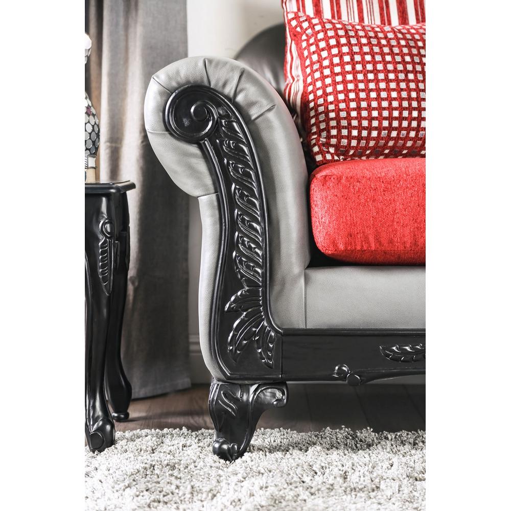 Furniture of America Midleton Stationary Leatherette Sofa SM7440-SF IMAGE 4