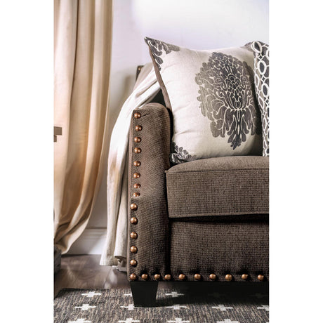  Furniture of America Cornelia Stationary Fabric Loveseat SM3073-LV IMAGE 3
