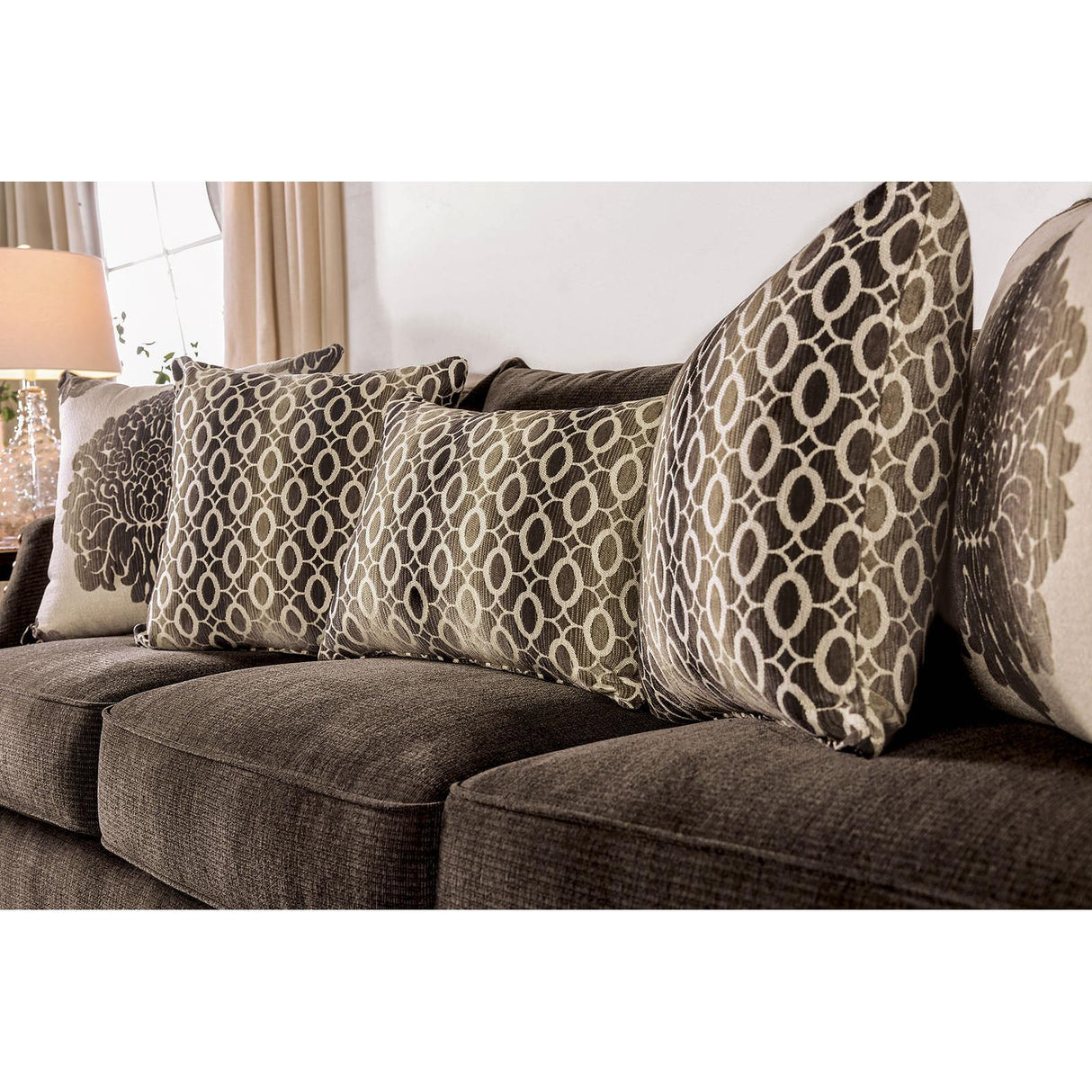  Furniture of America Cornelia Stationary Fabric Loveseat SM3073-LV IMAGE 4
