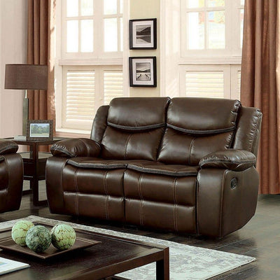  Furniture of America Pollux CM6981BR-LV Love Seat IMAGE 1