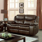 Furniture of America Pollux CM6981BR-LV Love Seat IMAGE 1