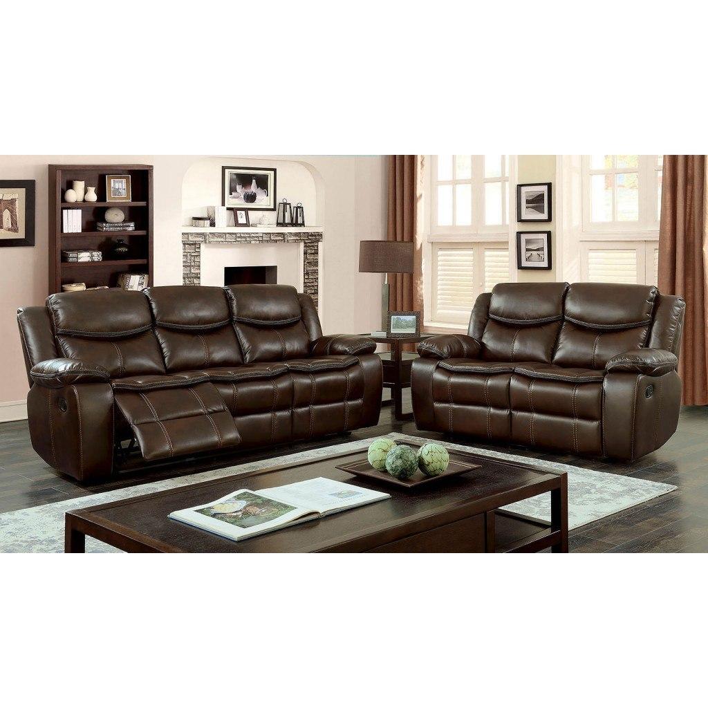  Furniture of America Pollux CM6981BR-LV Love Seat IMAGE 4