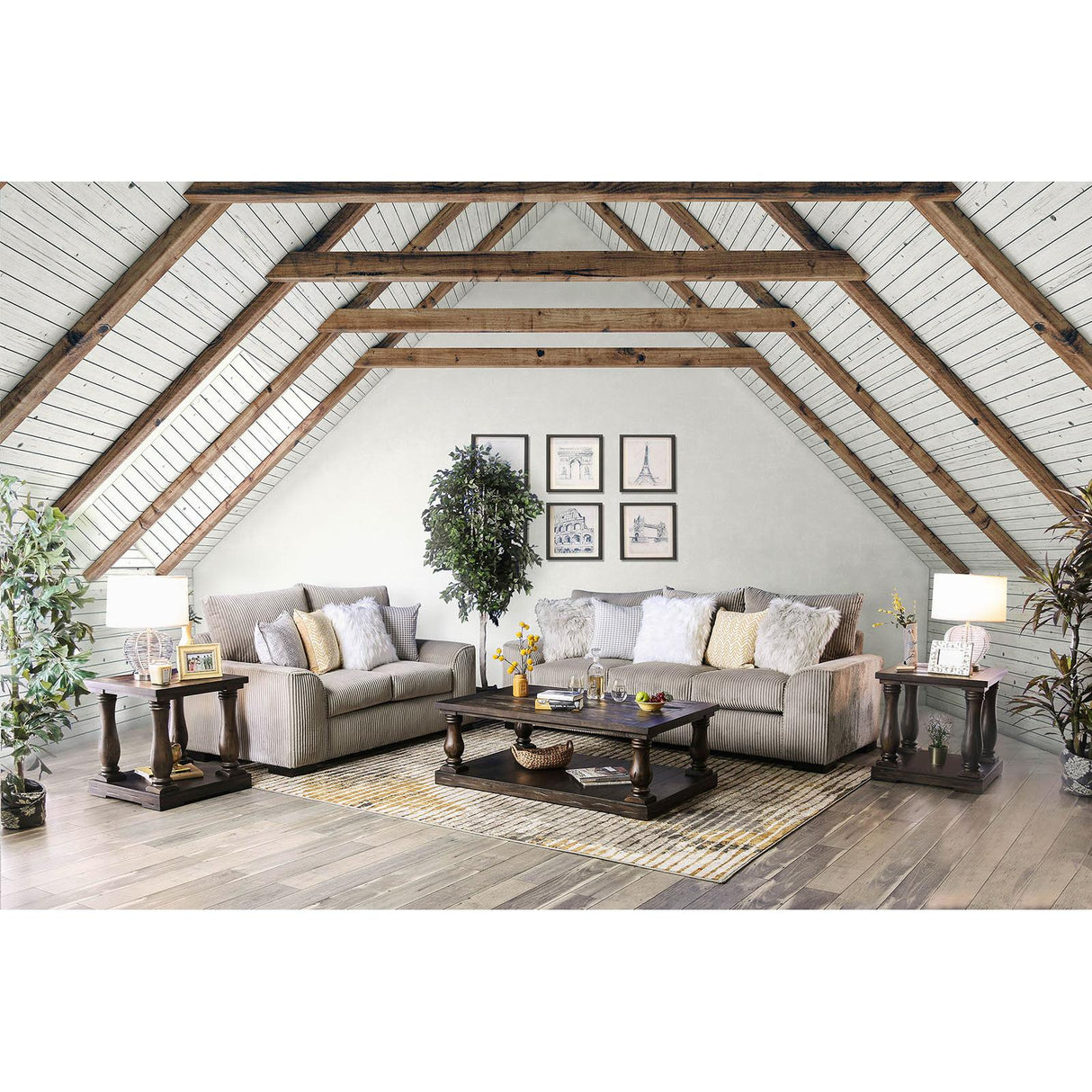  Furniture of America Marjorie Stationary Fabric Loveseat SM6217-LV IMAGE 5
