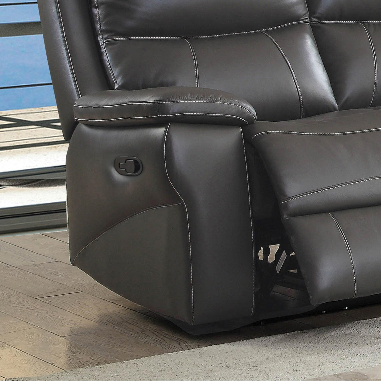  Furniture of America Lila Reclining Leather Match Sofa CM6540-SF IMAGE 4