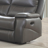  Furniture of America Lila Reclining Leather Match Loveseat CM6540-LV IMAGE 4