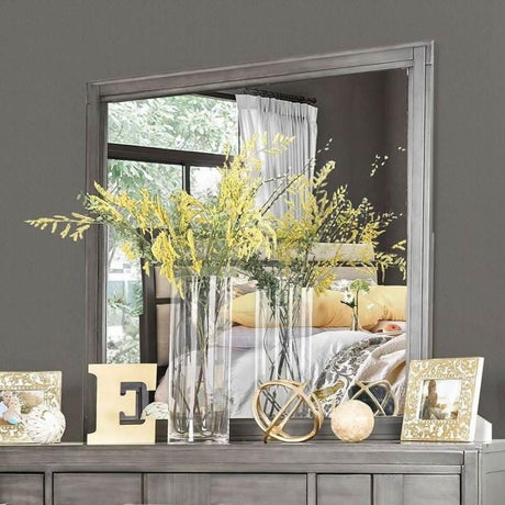  Furniture of America Berenice Dresser Mirror CM7580GY-M IMAGE 2