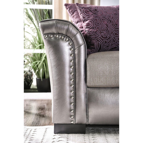  Furniture of America Benigno Stationary Fabric Loveseat SM6412-LV IMAGE 5