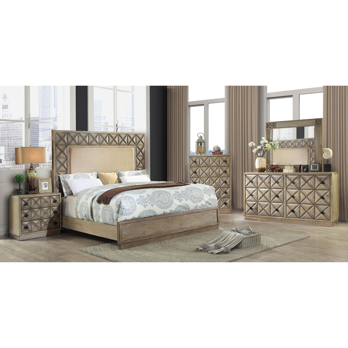  Furniture of America Markos Queen Panel Bed CM7393Q-BED IMAGE 5