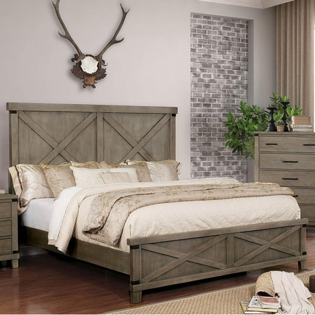  Furniture of America Bianca King Panel Bed CM7734GY-EK-BED IMAGE 1