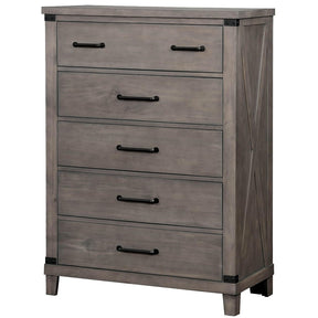  Furniture of America Bianca 5-Drawer Chest CM7734GY-C IMAGE 1