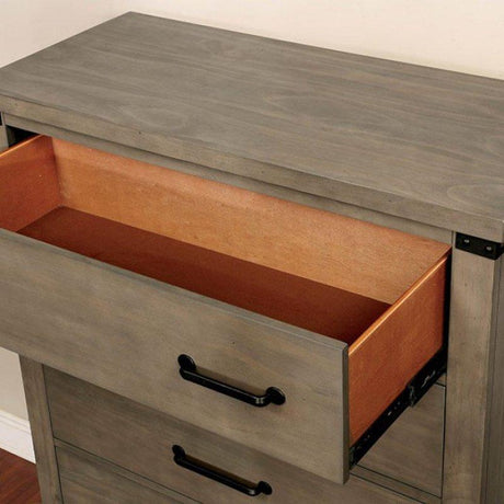  Furniture of America Bianca 5-Drawer Chest CM7734GY-C IMAGE 3