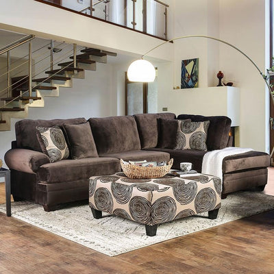  Furniture of America Bonaventura Fabric 2 pc Sectional SM5143BR-SECT IMAGE 1