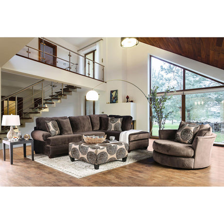  Furniture of America Bonaventura Fabric 2 pc Sectional SM5143BR-SECT IMAGE 2