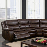  Furniture of America Pollux CM6982BR Sectional IMAGE 2