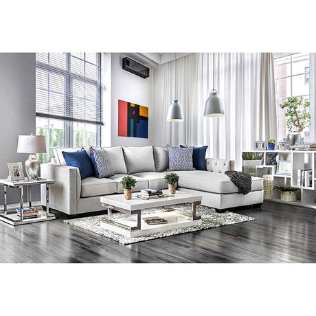  Furniture of America Ornella Fabric 2 pc Sectional SM2671-SECT IMAGE 1