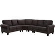  Furniture of America Elwick Fabric 4 pc Sectional CM6885-SECT IMAGE 1