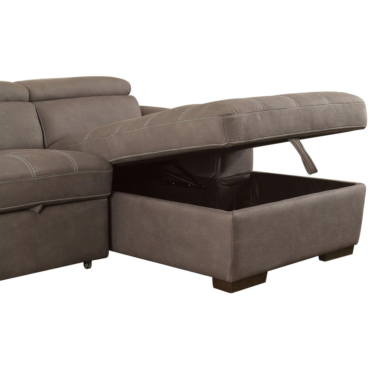  Furniture of America Patty Fabric Sleeper Sectional CM6514BR-SECT IMAGE 6