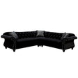  Furniture of America Jolanda Fabric 3 pc Sectional CM6158BK-SET IMAGE 1