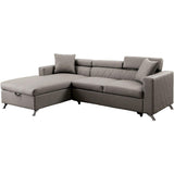  Furniture of America Dayna Leather Look Sleeper Loveseat CM6292-SECTIONAL IMAGE 3