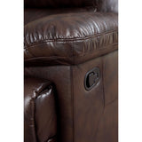  Furniture of America Glasgow Reclining Leather Look 5 pc Sectional CM6822BR-T-SECT IMAGE 3