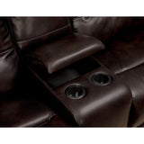  Furniture of America Glasgow Reclining Leather Look 5 pc Sectional CM6822BR-T-SECT IMAGE 7
