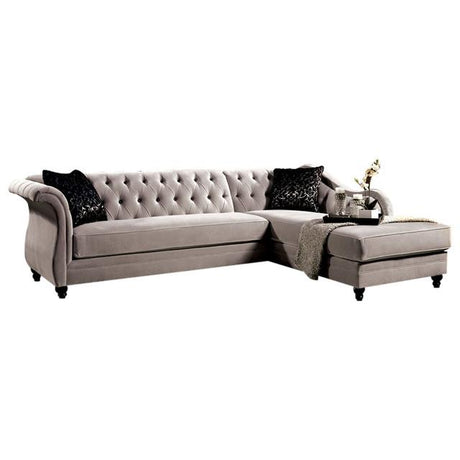  Furniture of America Rotterdam Fabric 2 pc Sectional SM2261-PK IMAGE 2