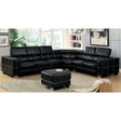  Furniture of America Garzon Bonded Leather Match 4 pc Sectional CM6719-SET IMAGE 1