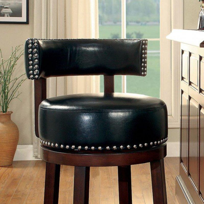  Furniture of America Shirley CM-BR6251BK-24-2PK 25" Bar Stool IMAGE 2