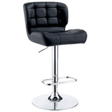  Furniture of America Kori Adjustable Height Stool CM-BR6152BK IMAGE 1