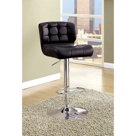  Furniture of America Kori Adjustable Height Stool CM-BR6152BK IMAGE 2