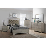  Crown Mark Lyssa Full Upholstered Panel Bed B4300-F-HBFB/B4300-FT-RAIL IMAGE 2