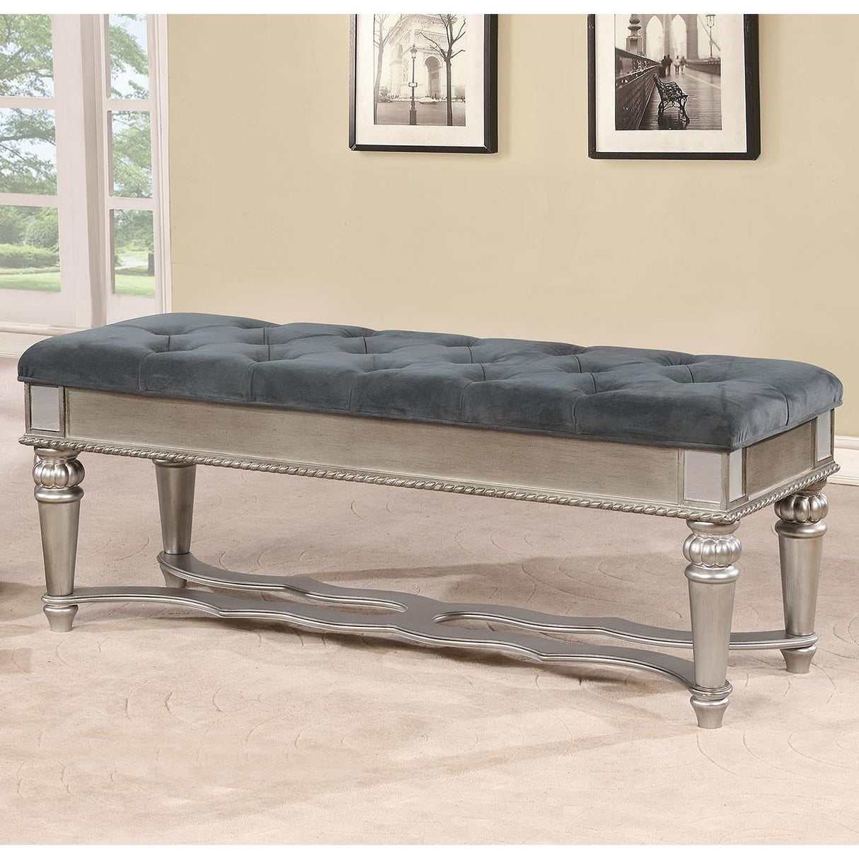  Furniture of America Azha Bench CM7194BN IMAGE 1