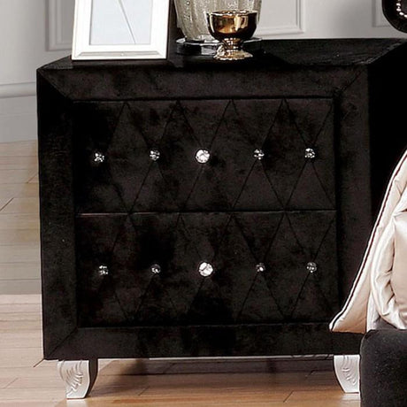  Furniture of America Alzire 2-Drawer Nightstand CM7150BK-N IMAGE 1