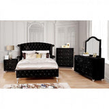  Furniture of America Alzire Dresser Mirror CM7150BK-M IMAGE 3