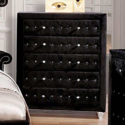  Furniture of America Alzire 5-Drawer Chest CM7150BK-C IMAGE 1