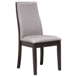  Coaster Furniture Spring Creek 106583 Upholstered Dining Chair - Taupe (Set of 2) IMAGE 1