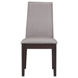  Coaster Furniture Spring Creek 106583 Upholstered Dining Chair - Taupe (Set of 2) IMAGE 2