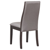  Coaster Furniture Spring Creek 106583 Upholstered Dining Chair - Taupe (Set of 2) IMAGE 3
