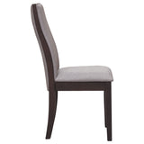  Coaster Furniture Spring Creek 106583 Upholstered Dining Chair - Taupe (Set of 2) IMAGE 4