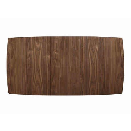  Coaster Furniture Alfredo 108080 63-inch Extension Leaf Dining Table - Natural Walnut IMAGE 2