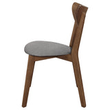  Coaster Furniture Alfredo 108082 Dining Side Chair - Grey and Natural Walnut (Set of 2) IMAGE 4