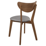  Coaster Furniture Alfredo 108082 Dining Side Chair - Grey and Natural Walnut (Set of 2) IMAGE 5