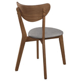  Coaster Furniture Alfredo 108082 Dining Side Chair - Grey and Natural Walnut (Set of 2) IMAGE 6
