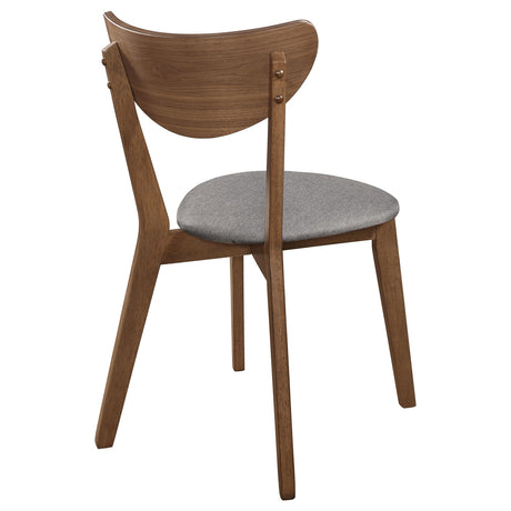  Coaster Furniture Alfredo 108082 Dining Side Chair - Grey and Natural Walnut (Set of 2) IMAGE 6