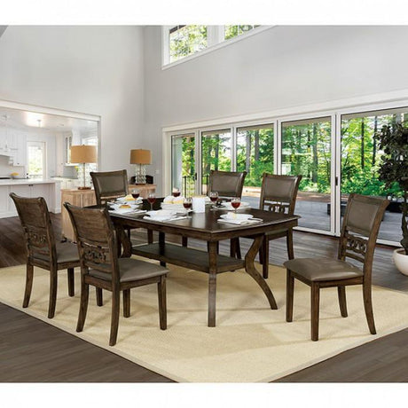  Furniture of America Holly Dining Table CM3023T IMAGE 2