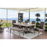  Furniture of America Bridgen Dining Table with Trestle Base CM3429T IMAGE 2
