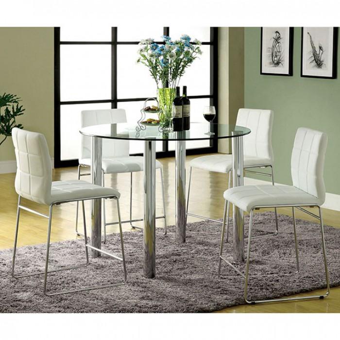  Furniture of America Kona CM8320WH-PC-2PK Counter Height Chair IMAGE 2