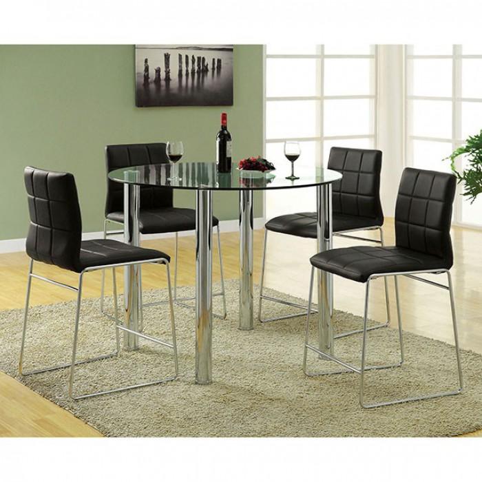  Furniture of America Kona CM8320BK-PC-2PK Counter Height Chair IMAGE 2