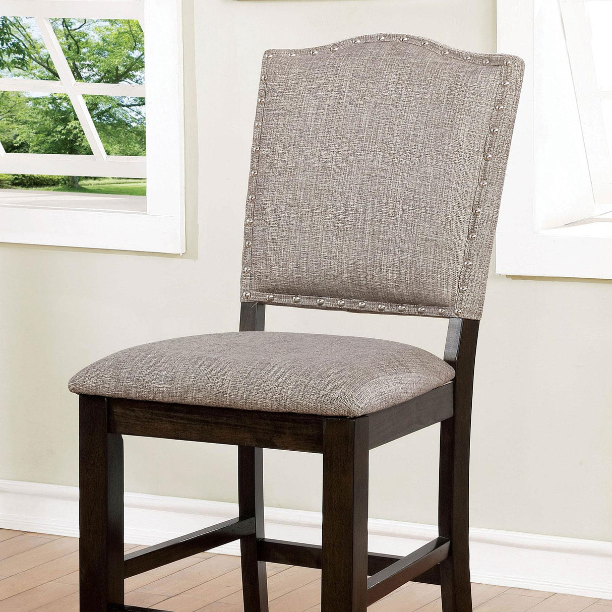  Furniture of America Teagan Counter Height Dining Chair CM3911PC-2PK IMAGE 2